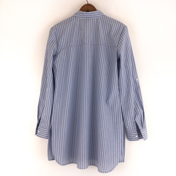 a.moon • Oversized Striped Tunic Shirt - Picture 11 of 13